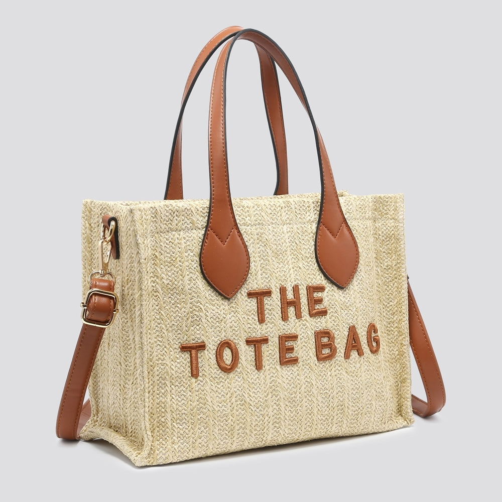Summer Tote Bag with long Crossbody Strap - Available in 4 Colours