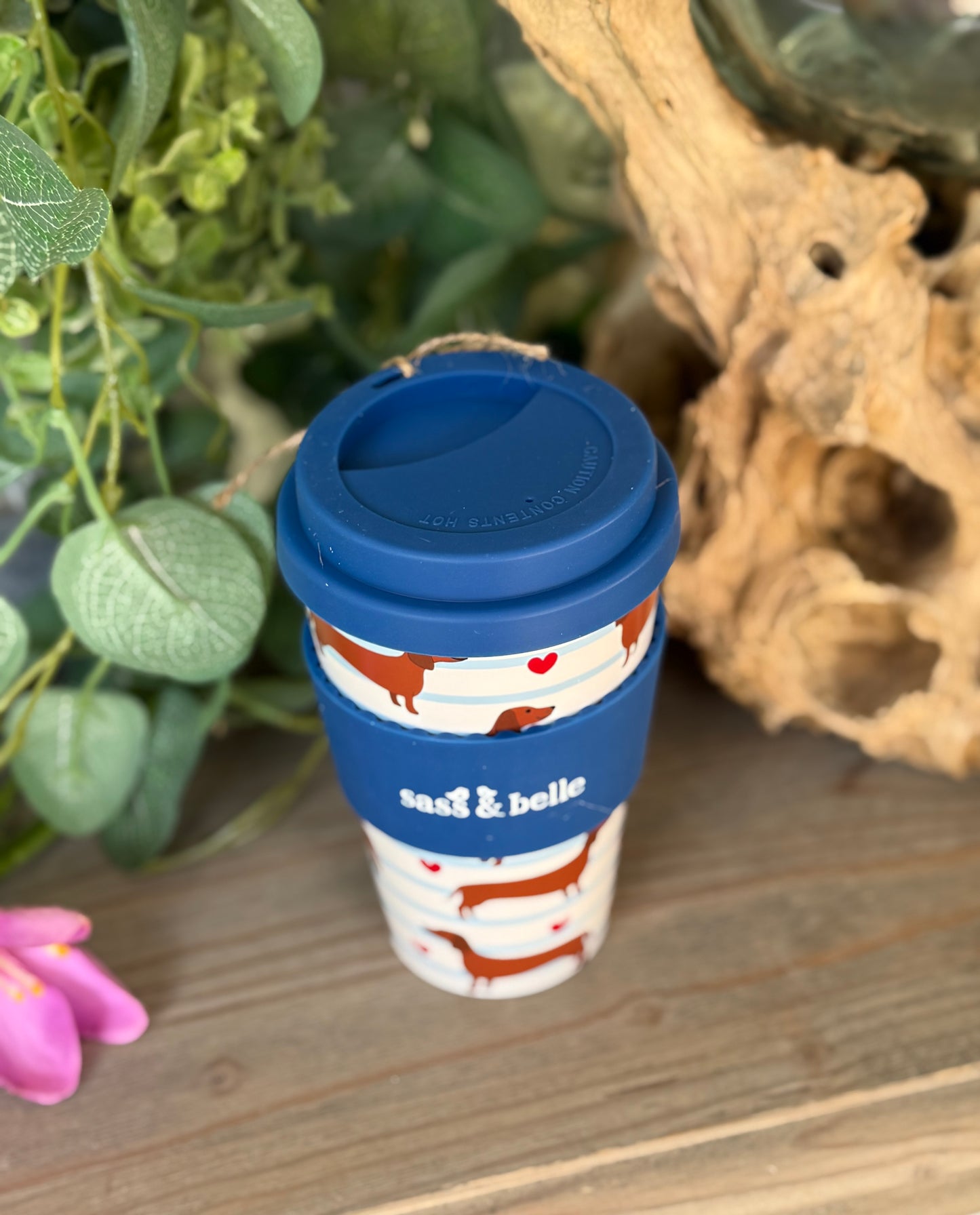 Travel Cup - Dachshund Pattern