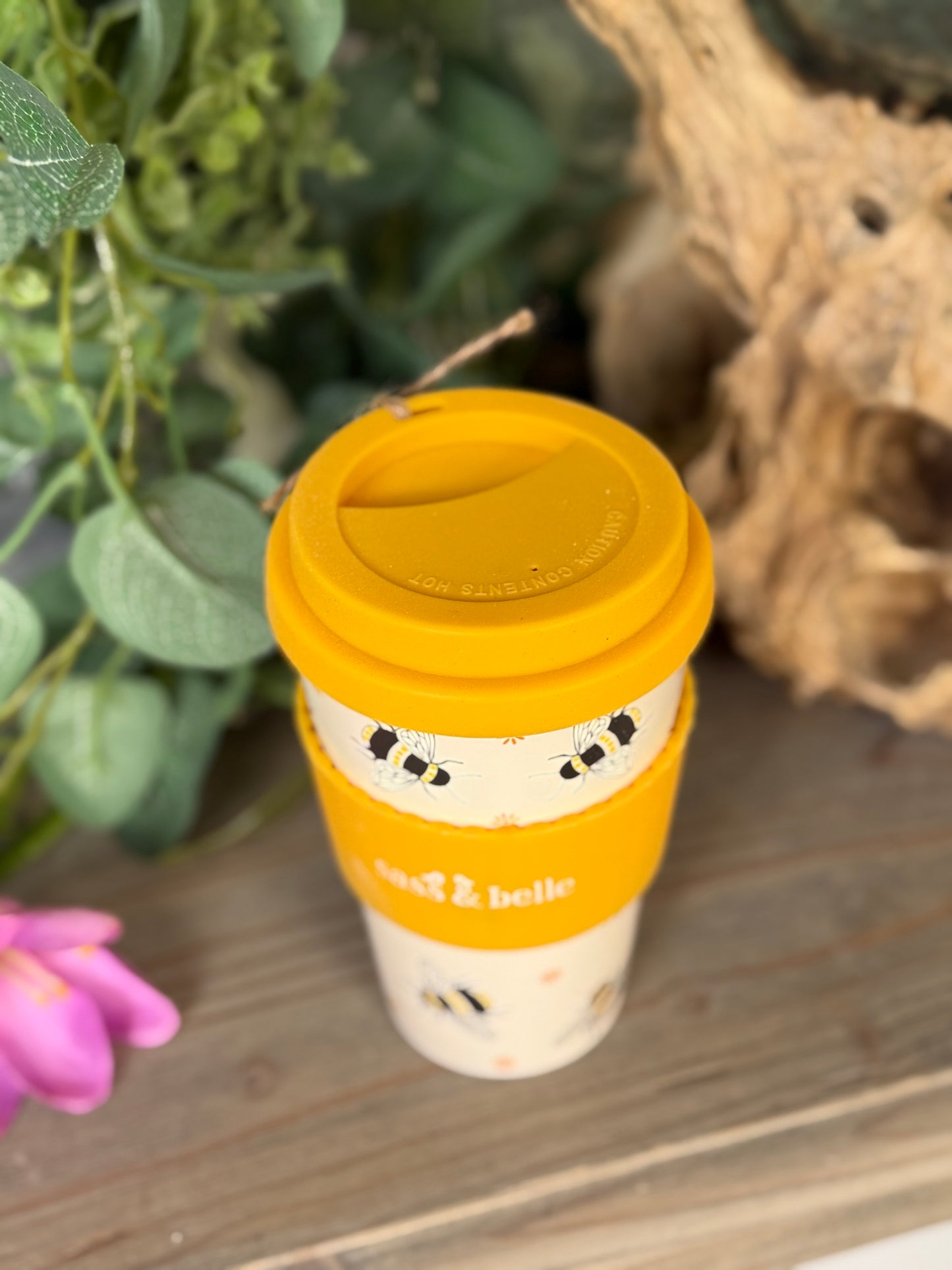 Travel Cup - Bee Pattern