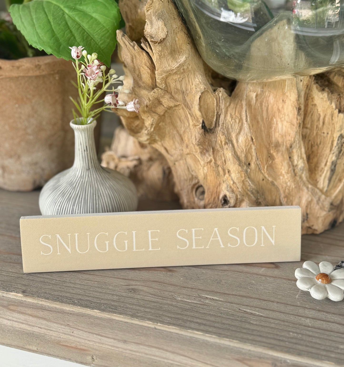 Wooden Autumn Fun Message Plaque/Sign