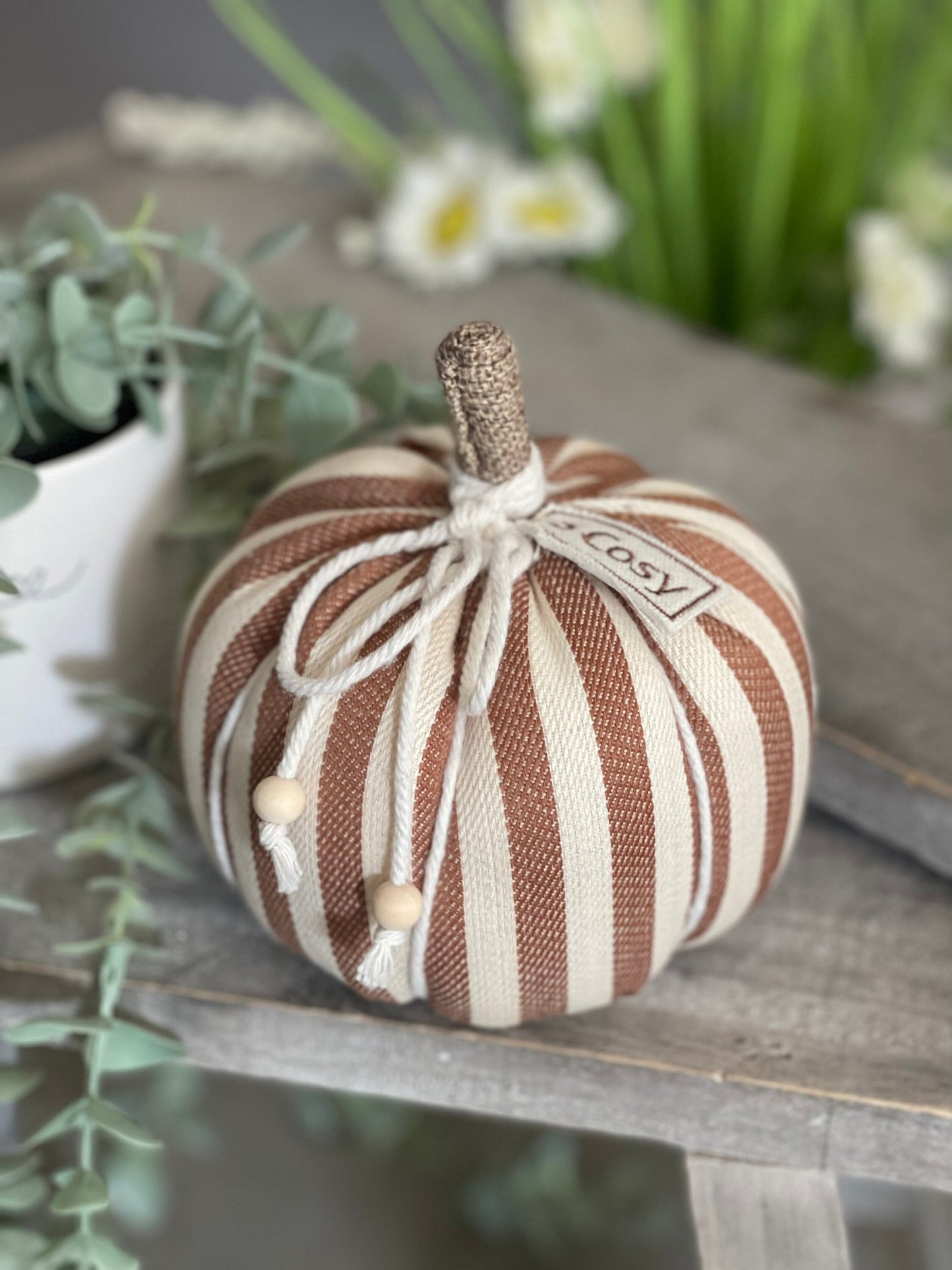 Fabric Pumpkins - Choice of 3 Colours