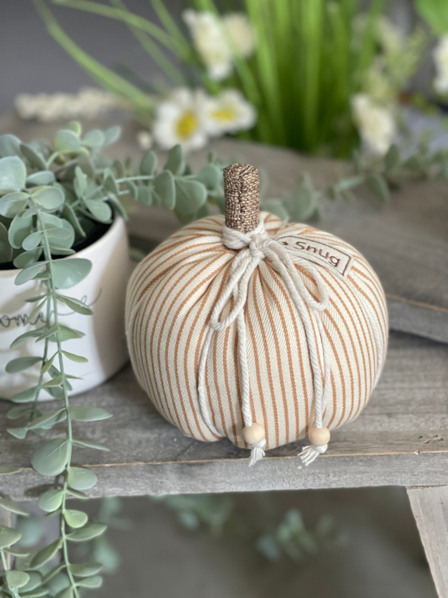 Fabric Pumpkins - Choice of 3 Colours