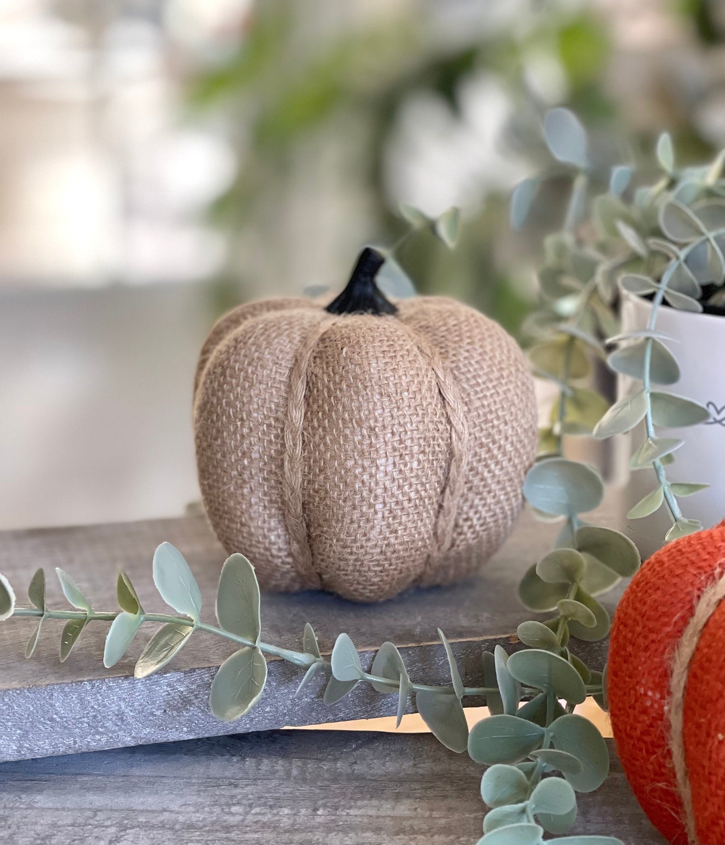 Hessian Pumpkins - Choice of 3 Colours