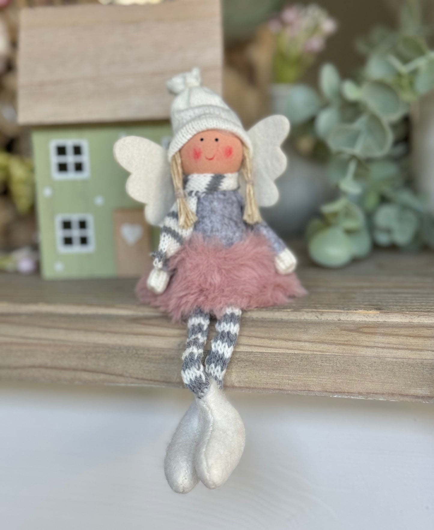 Soft Sitting Pink/White/Grey Fairies - Available in 3 designs