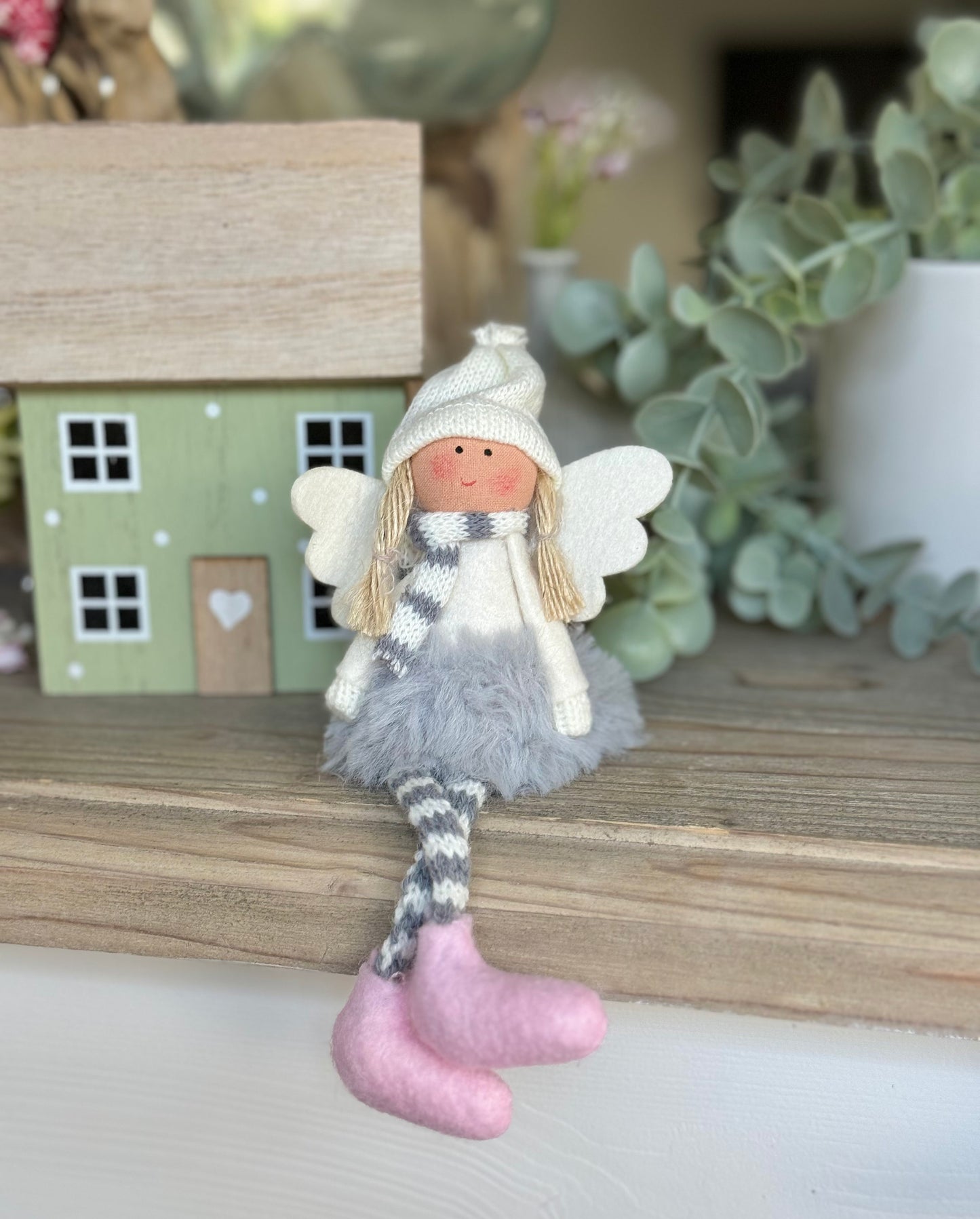 Soft Sitting Pink/White/Grey Fairies - Available in 3 designs