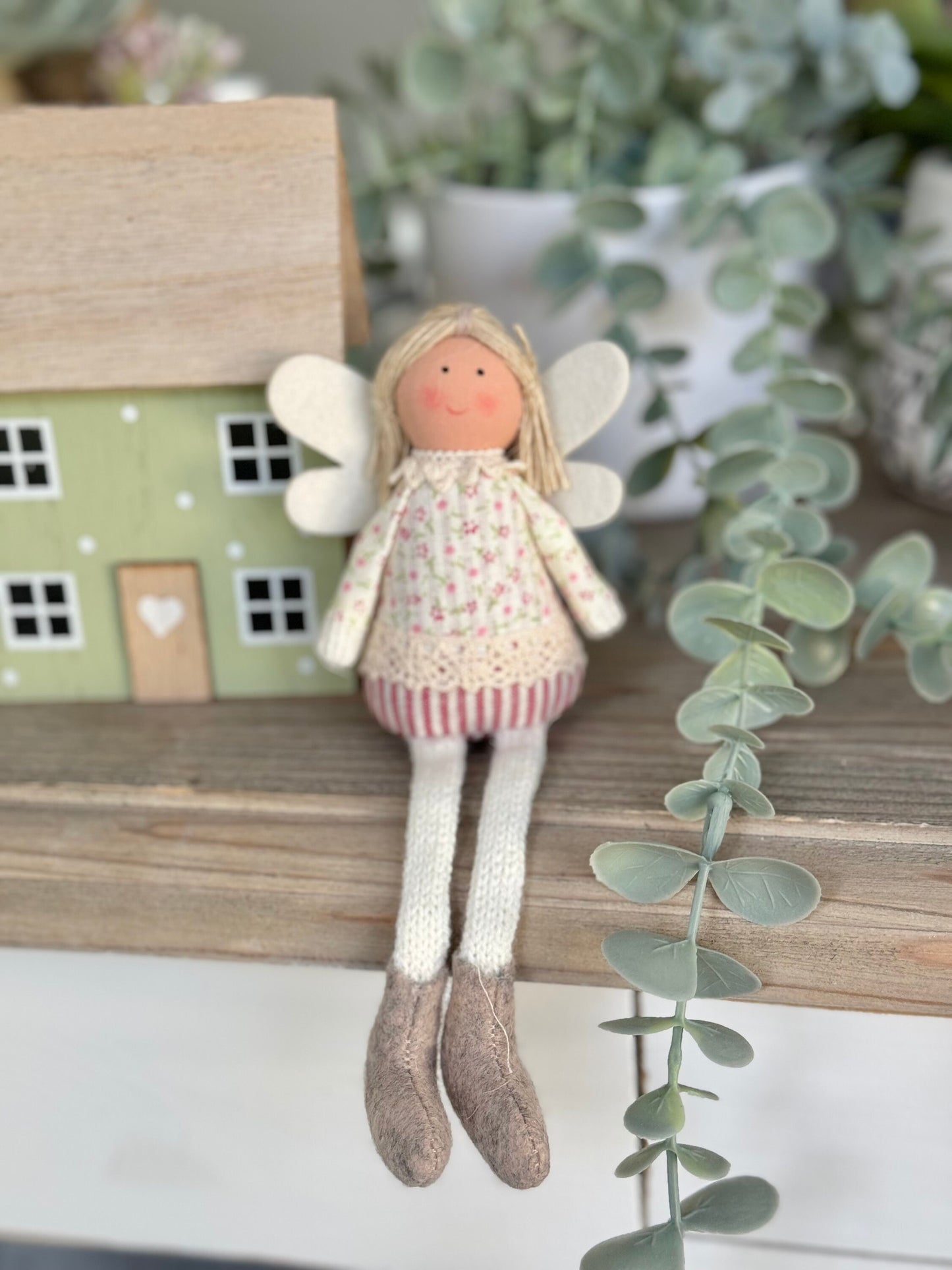 Soft Sitting Pink Floral Fairies - Available in 2 designs