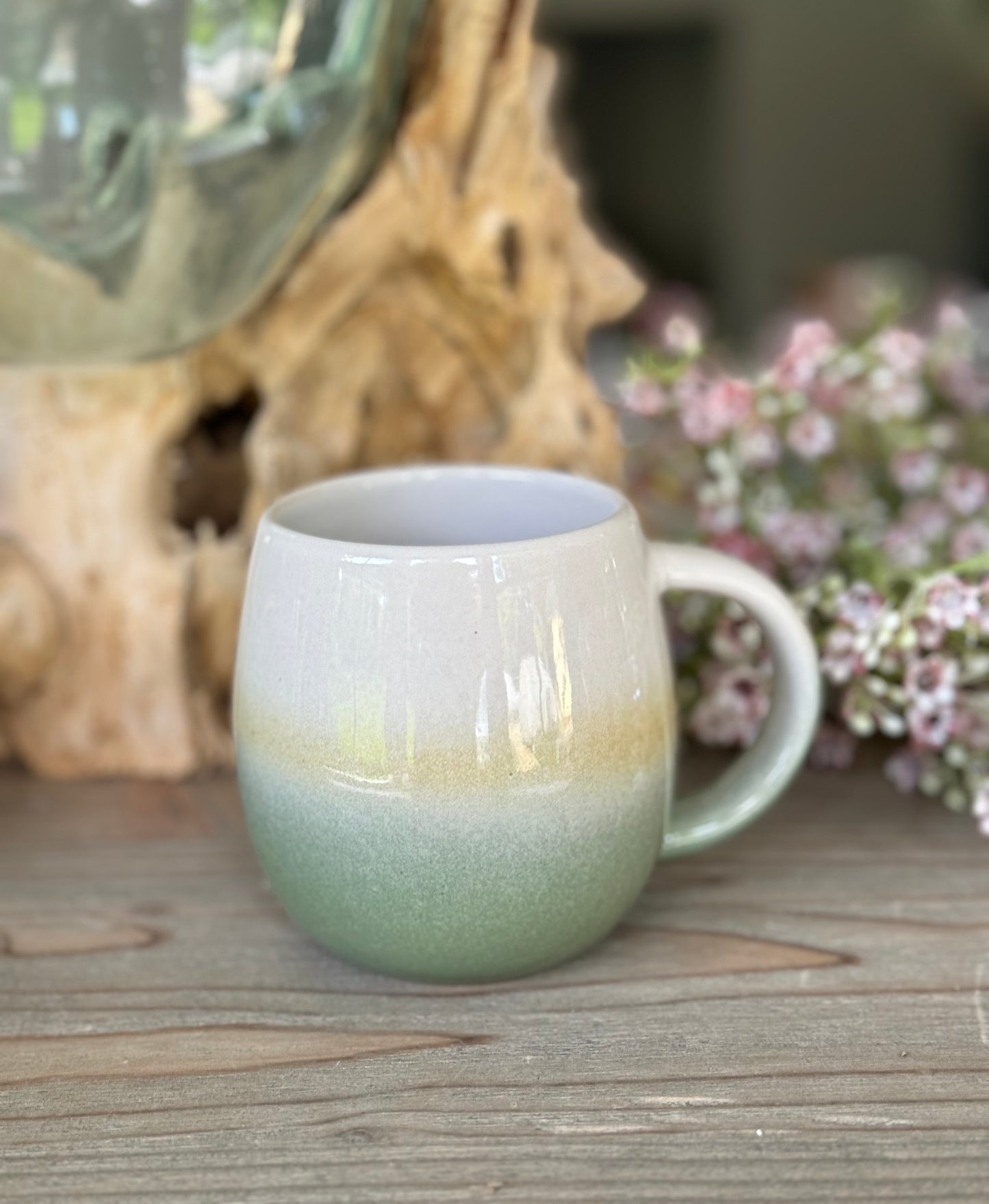 Glazed Ombre Stoneware Mugs - 3 Colour Options