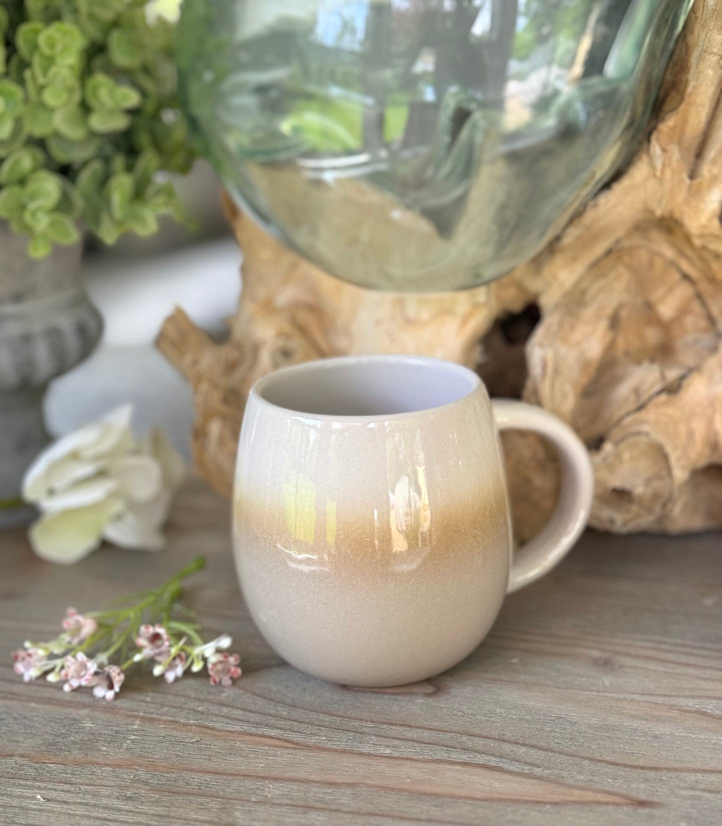 Glazed Ombre Stoneware Mugs - 3 Colour Options