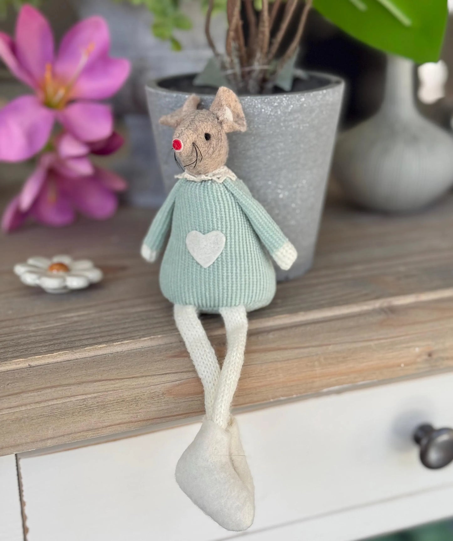 Super Soft Shelf Sitting Mice - 3 colour options, sold individually
