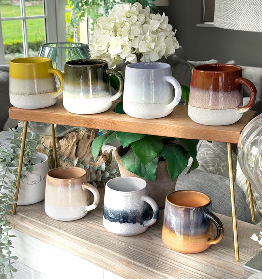 Mojave Glaze Stoneware Mugs Selection