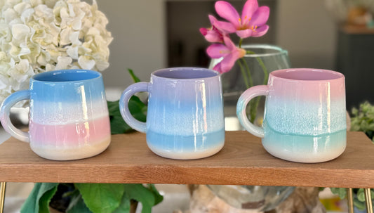 Mojave Ombre Glaze Stoneware Mugs
