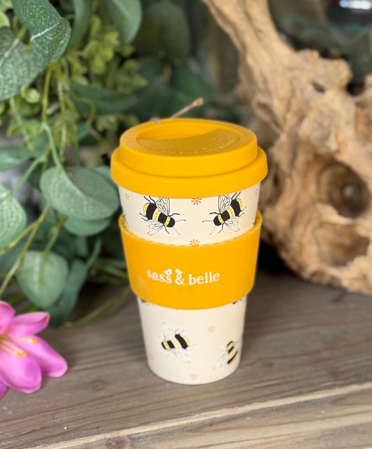 Travel Cup - Bee Pattern