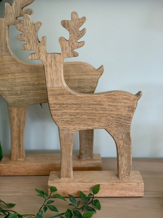 Mango Wood Silhouette Stag - 2 sizes available