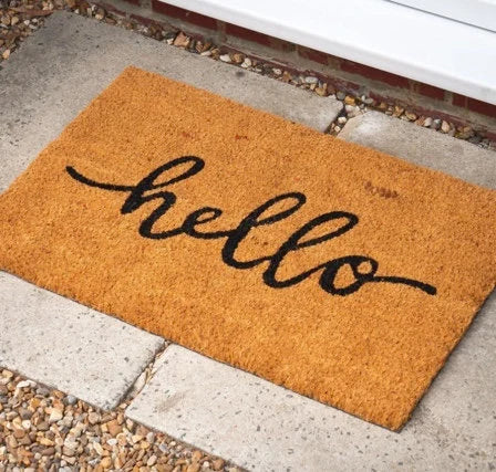 Hello Non-Slip Door Mat - 2 Sizes Available