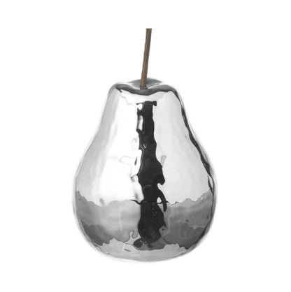 Ceramic Chrome Apple/Pear Decoration.  Sold Individually