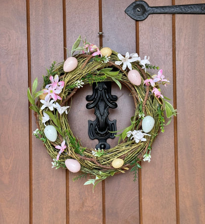 Gisela Graham Spring Wreath with Spring Floral Detail