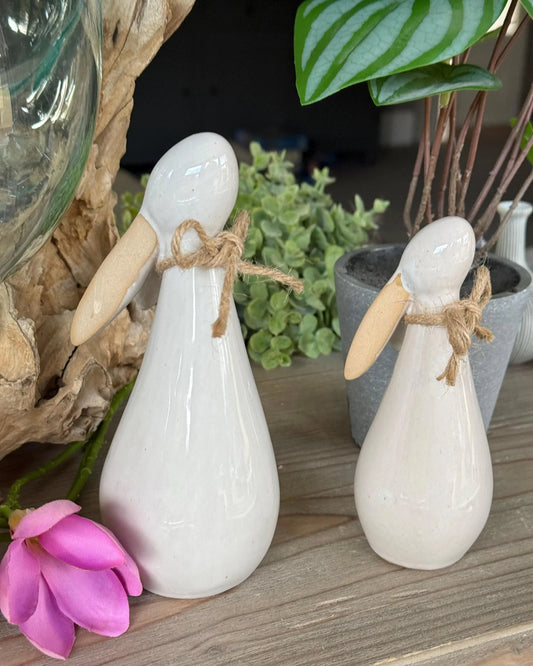 Ceramic White Bunny - Available in 2 Sizes