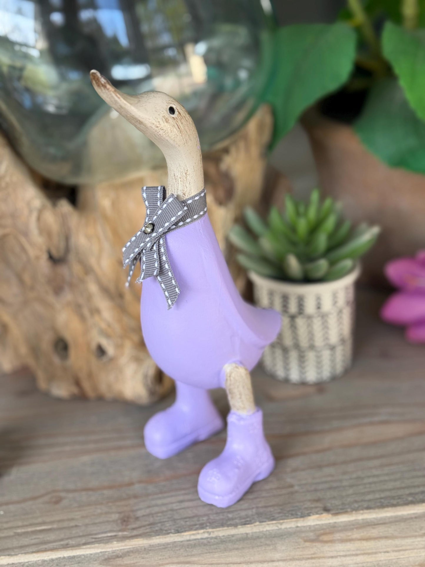 Hand Painted Wooden Duck - Available in 3 colours