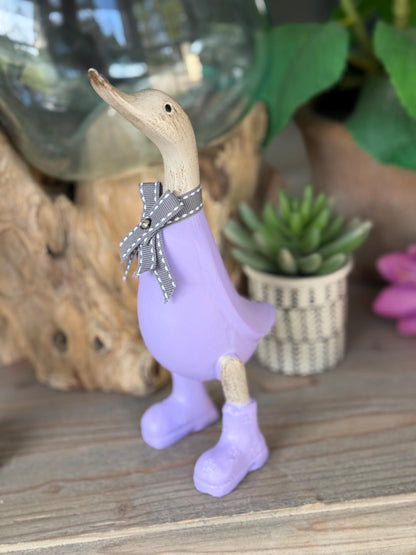 Hand Painted Wooden Duck - Available in 3 colours