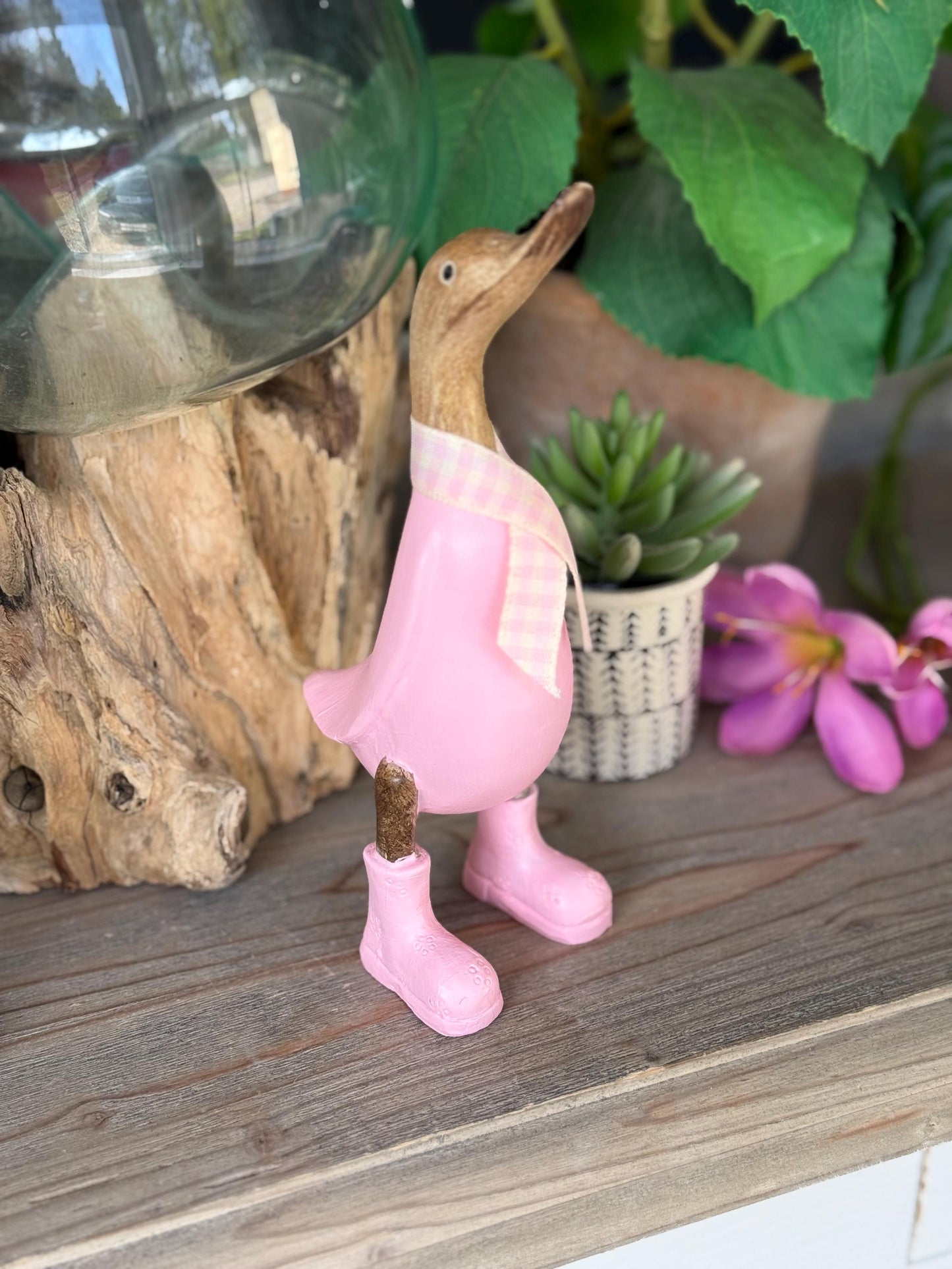 Hand Painted Wooden Duck - Available in 3 colours
