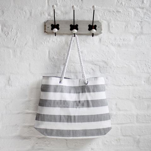 Biggie Best Grey Stripe Bag