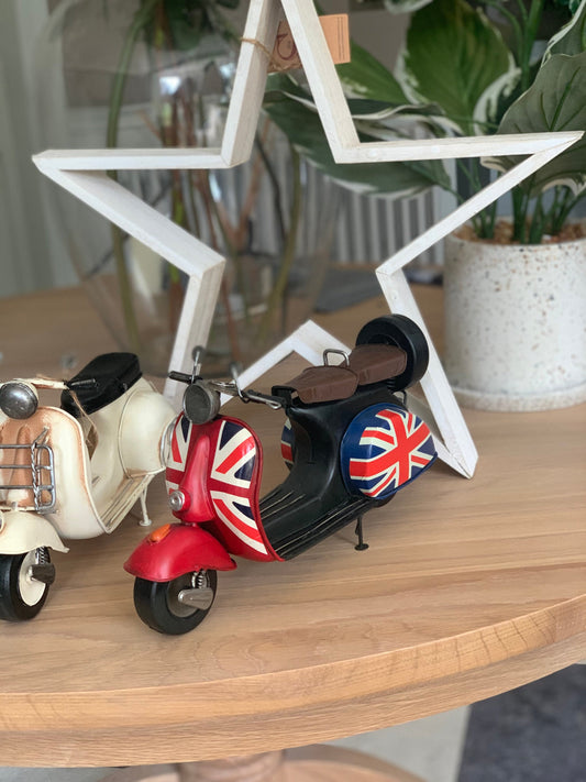 Vintage Union Jack Scooter/motorbike