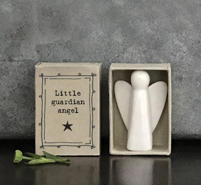 East of India Matchbox Porcelain Angel