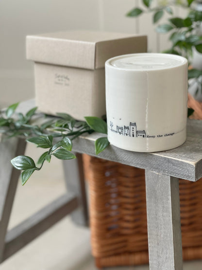 Porcelain Money Box - Keep the change