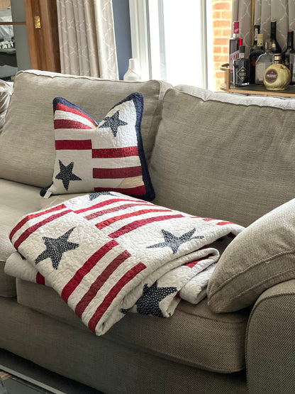 Marine Star Quilted Bedspread Double