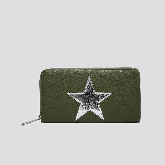 Green Purse with Silver Star