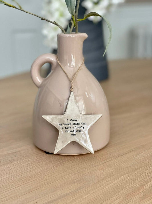 East Of India Rustic hanging star - Lucky stars