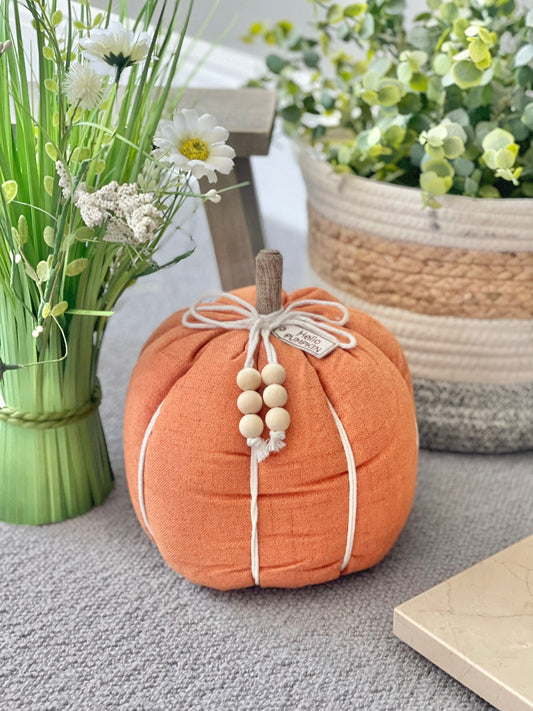 Fabric Pumpkin Doorstop