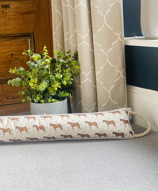 Horse and Hearts Draught Excluder