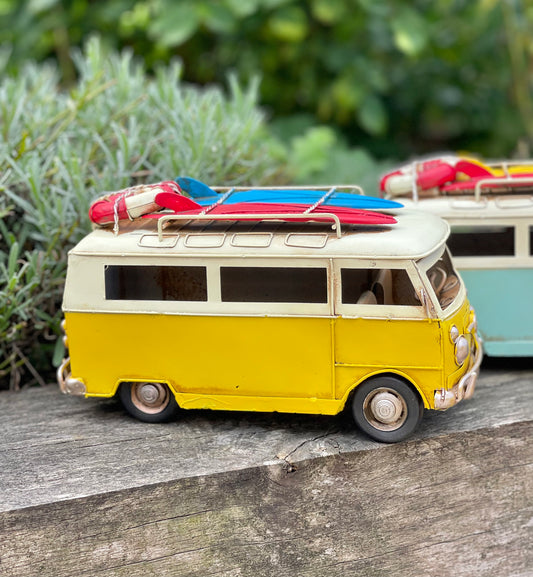 Classic VW Yellow Vintage Camper Van