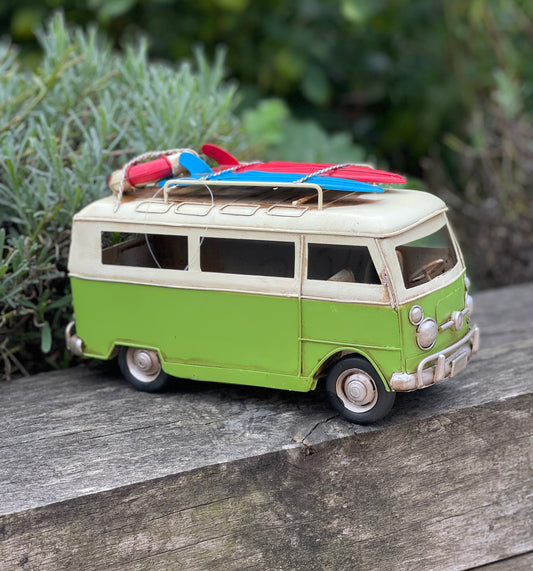 Rustic Green VW Classic Camper Van