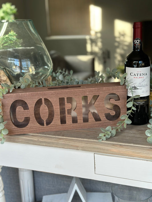 Wine Cork Collector Box