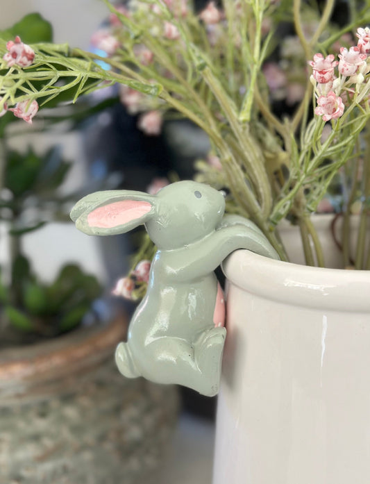 Grey Bunny Pot Hanger