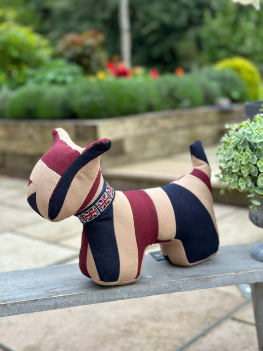 Union Jack Scottie Dog Doorstop