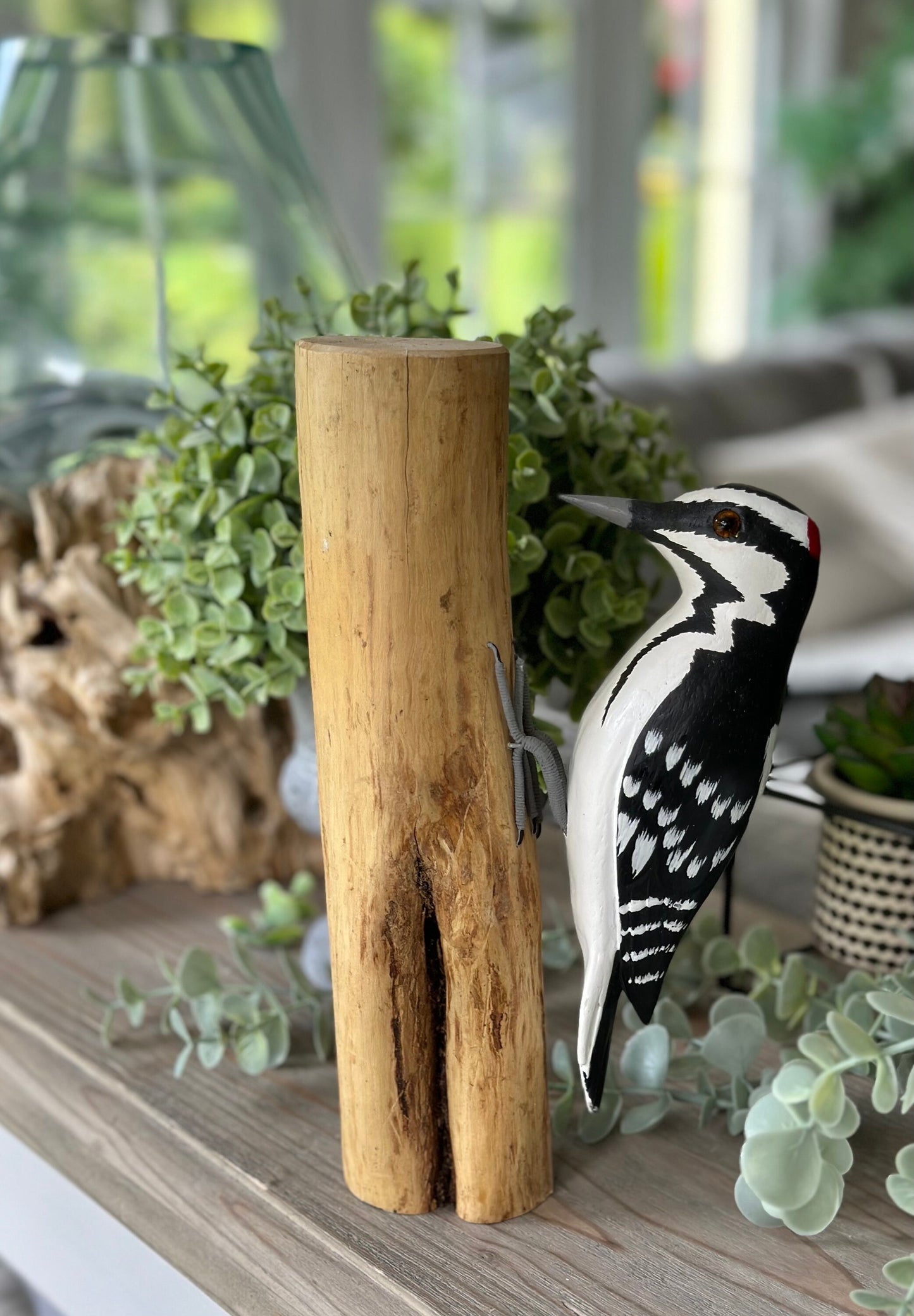 Gorgeous Carved Wooden Woodpecker