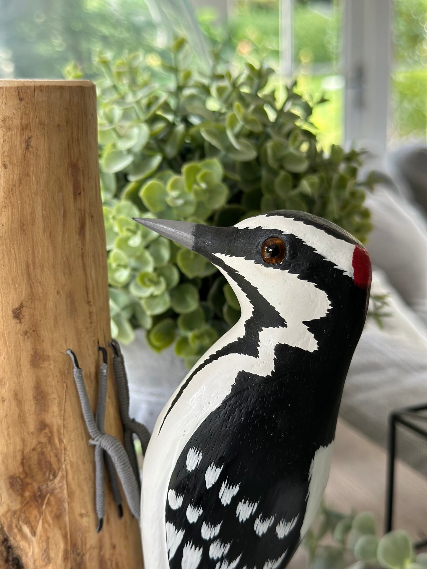 Gorgeous Carved Wooden Woodpecker