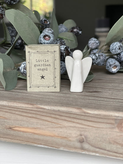 East of India Matchbox Porcelain Angel