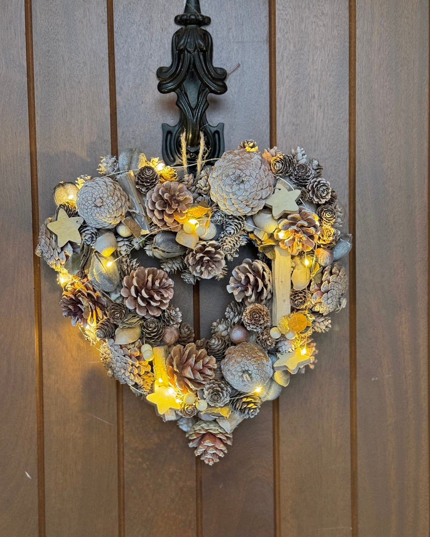 Christmas LED Heart Wreath